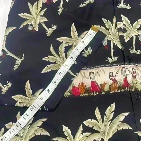 Point Zero Hawaiian hula girls print short sleeve shirt button up men’s size 3XL - Picture 11 of 13